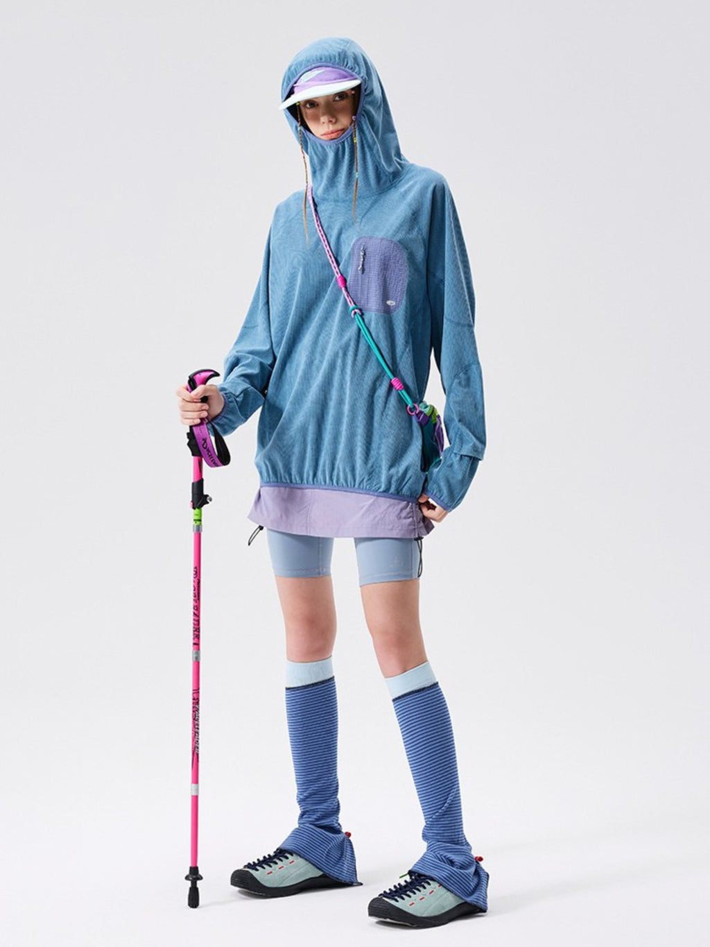 Crag - Moisture-Wicking High Neck Hoodie Base Layer