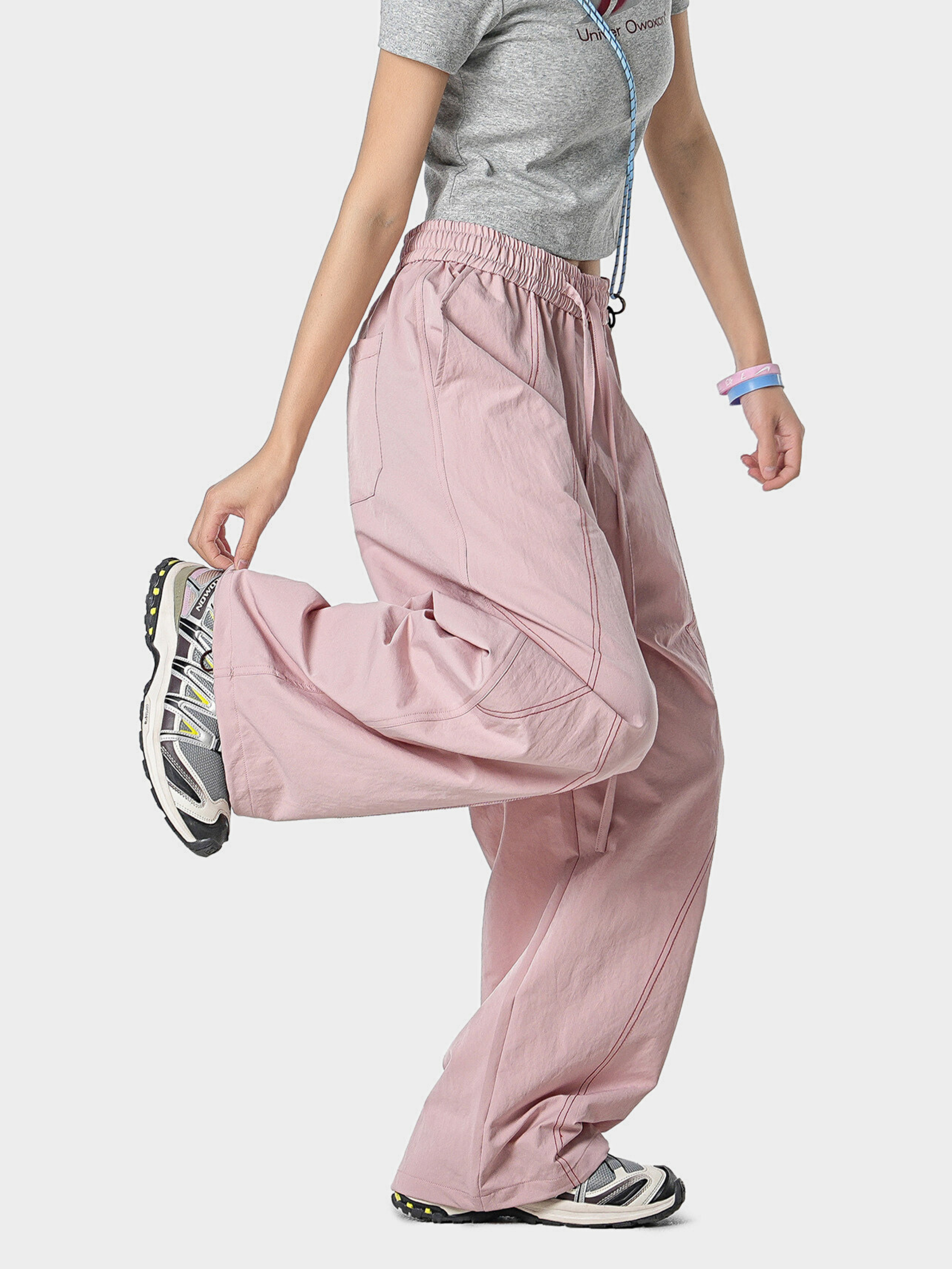 Stormrush - Contrast-Stitch Water-Repellent Paratrooper Pants