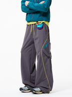 Firesurge - Unisex Contrast-Panel Water-Repellent Paratrooper Pants