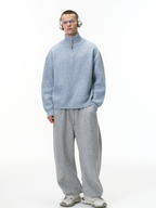 Thistle - Half-Zip High-Neck Knit Sweater