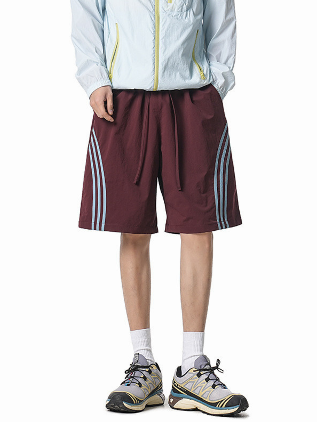 Plackart - triped Lightweight Breathable Shorts