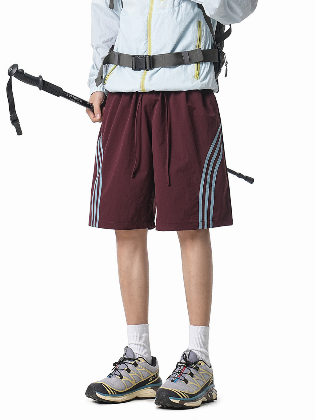 Plackart - triped Lightweight Breathable Shorts