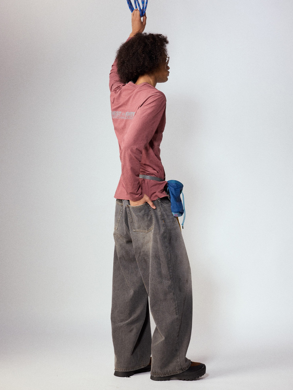 Tempestfire - Men's Washed Denim Wide-Leg Jeans