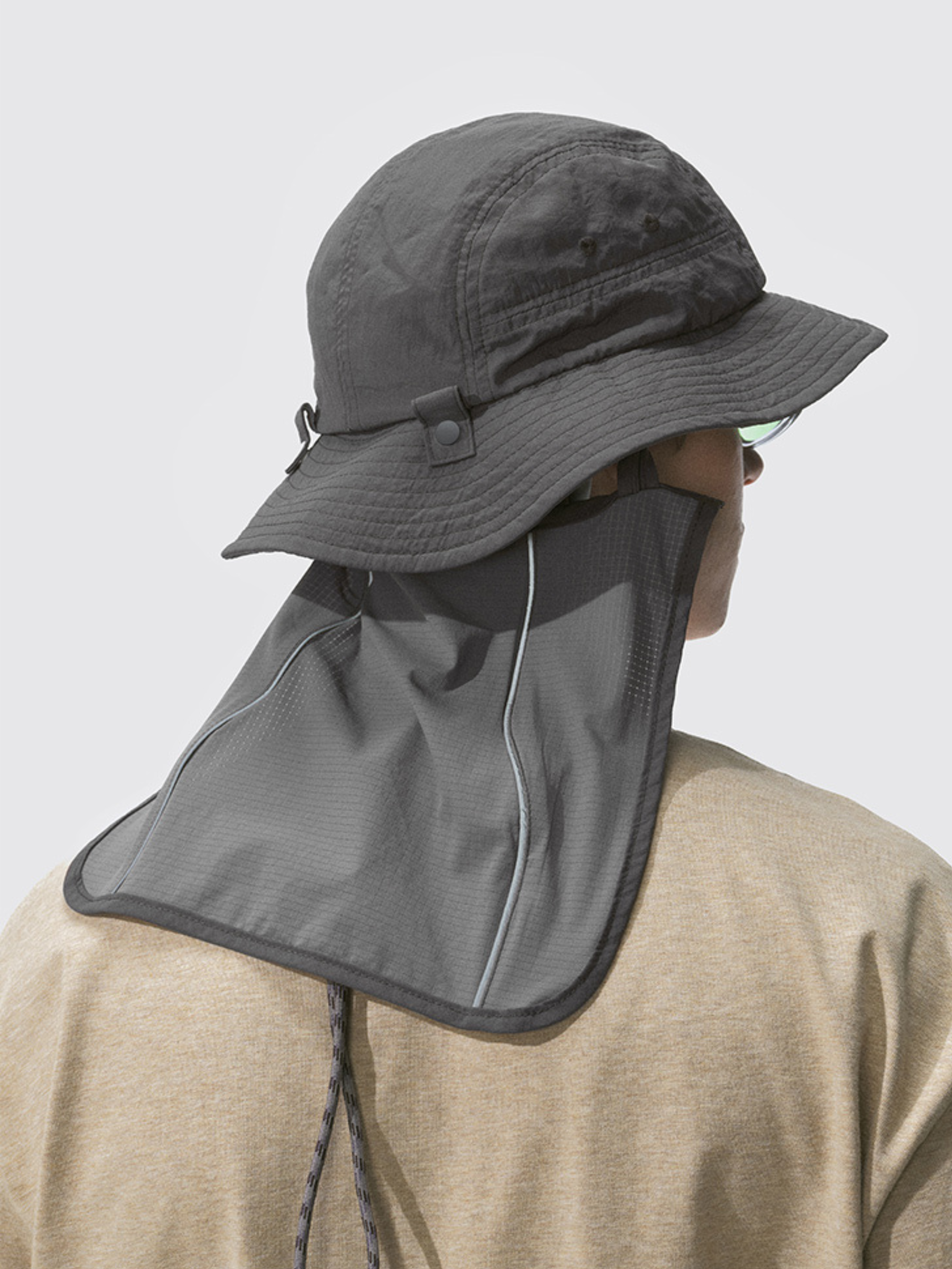 Driftclaw - UV Protection Detachable Neck Sun Flap Bucket Hat