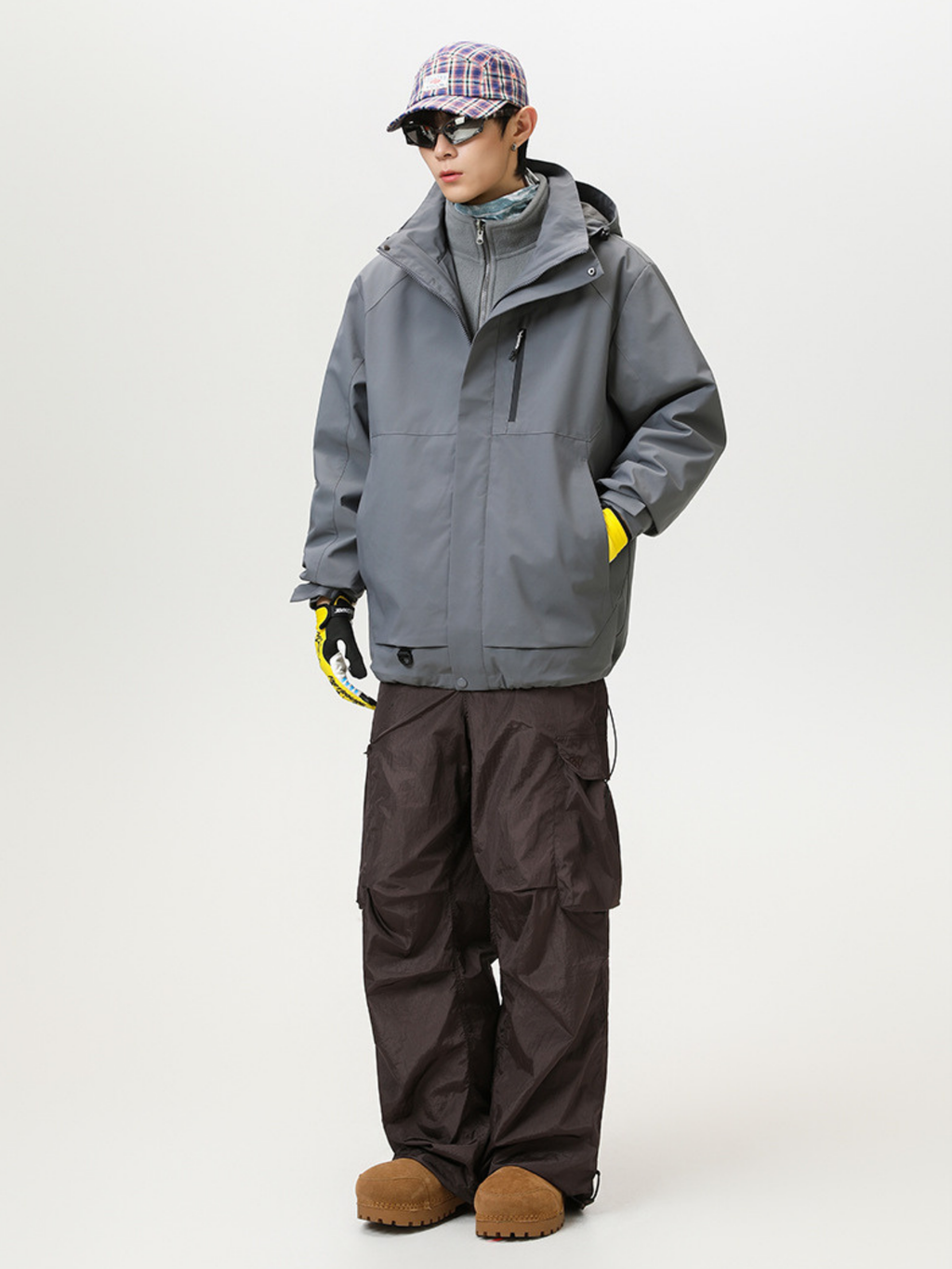 Spirewood - Unisex Water-Repellent 3-in-1 Detachable Hard Shell Jacket