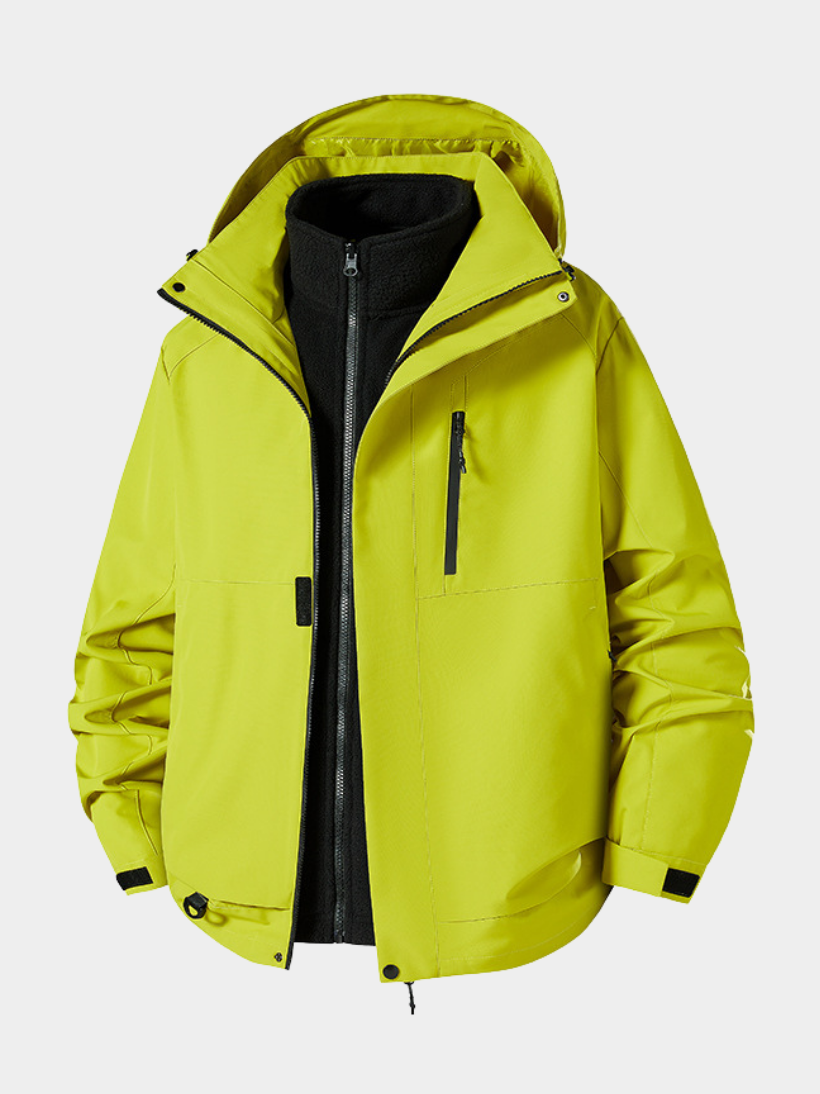 Spirewood - Unisex Water-Repellent 3-in-1 Detachable Hard Shell Jacket