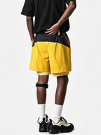 Trekker - Men's Lightweight Color-Block 2-in-1 Athletic Shorts