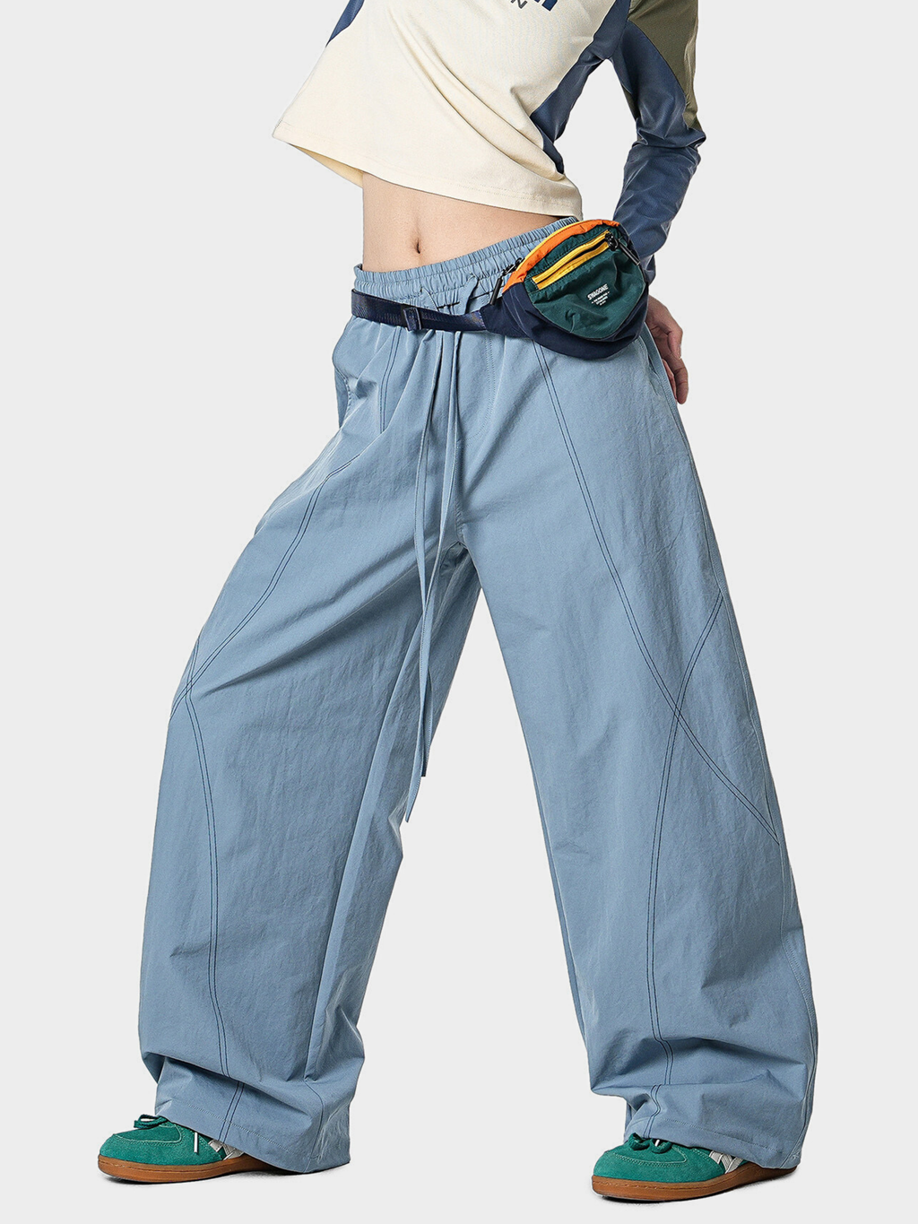Stormrush - Contrast-Stitch Water-Repellent Paratrooper Pants