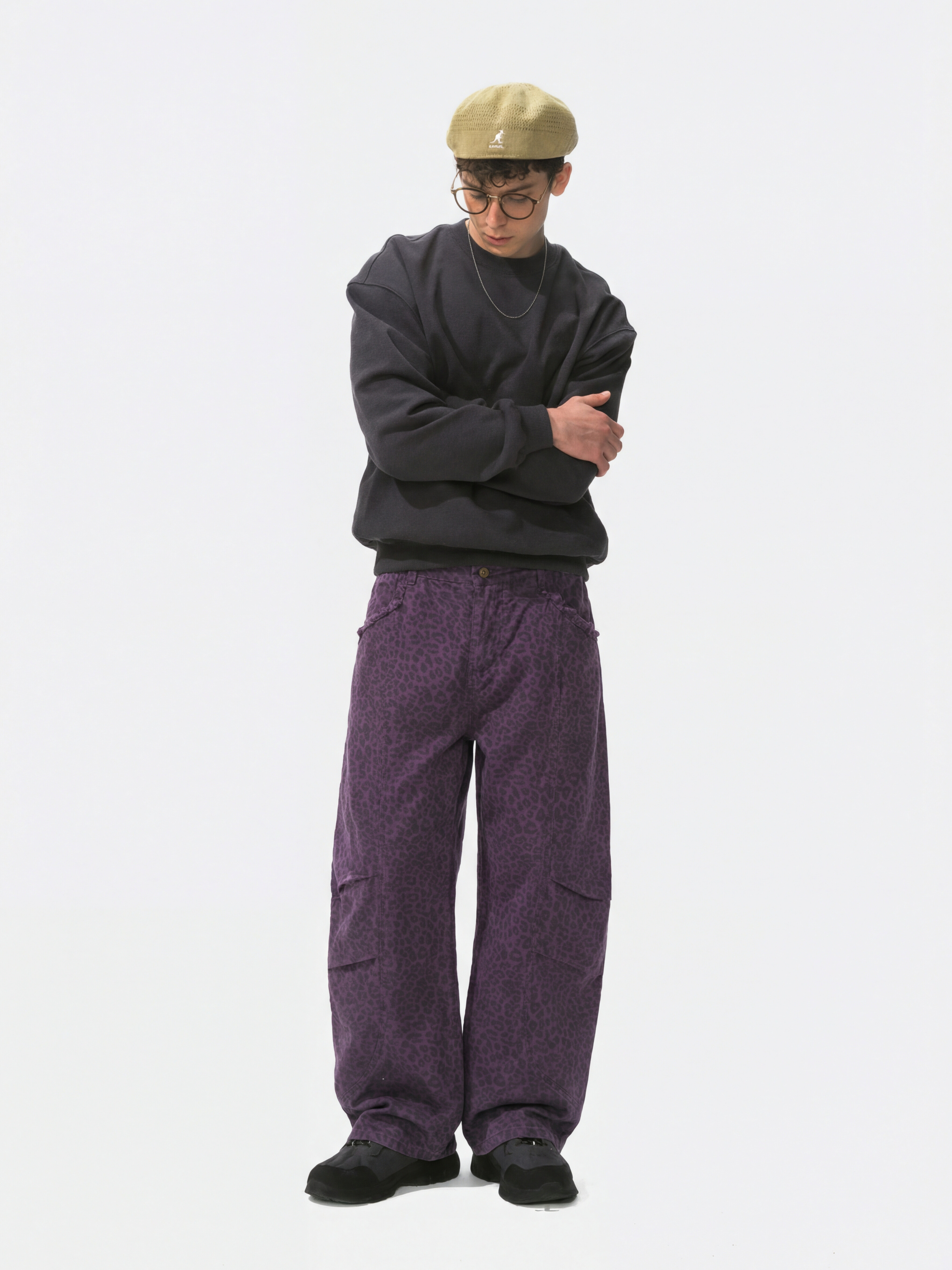 AlpineScope - Durable Cotton Curved Utility Cargo Pants