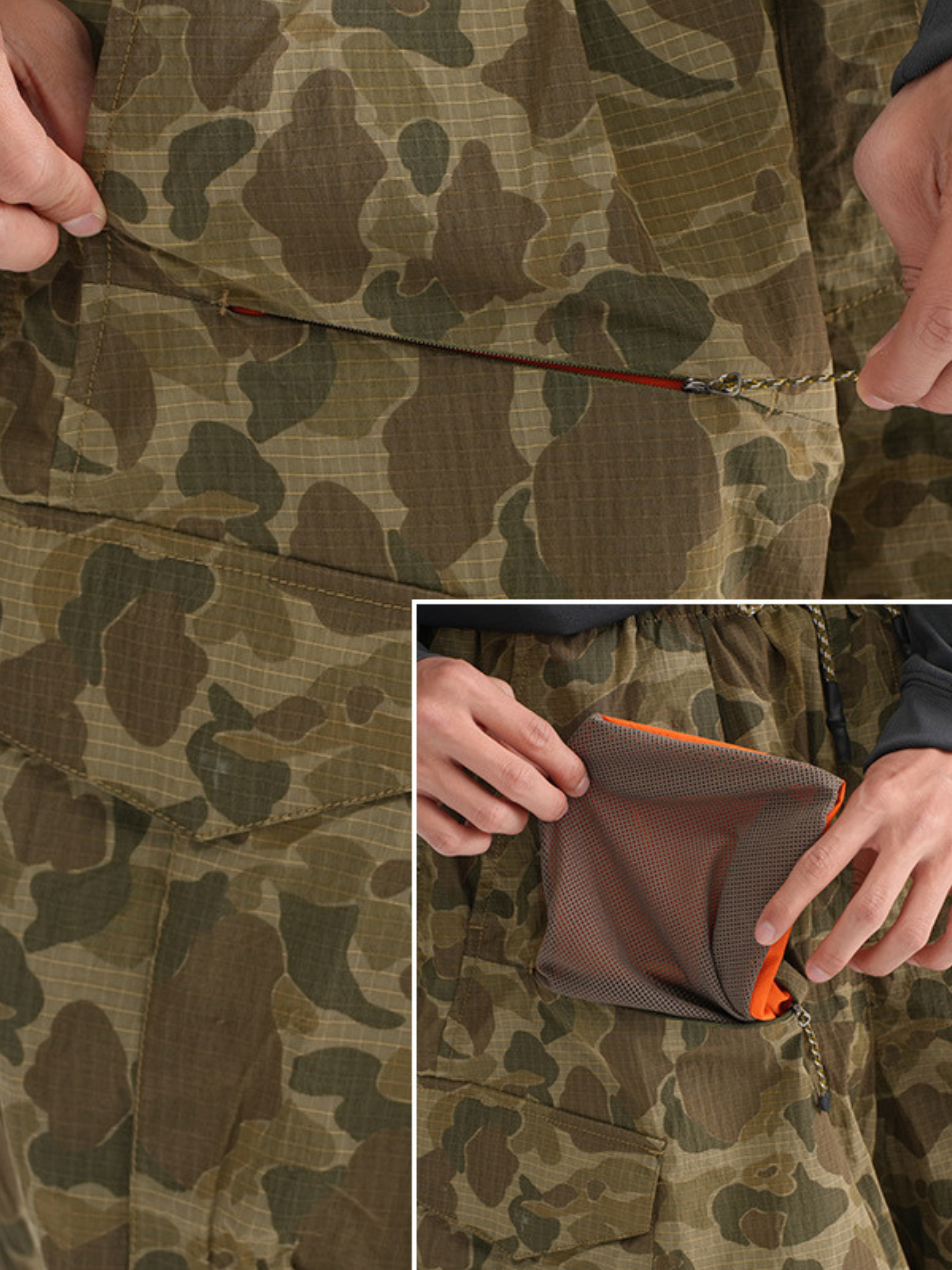EagleMode - Unisex Ultra-Loose Tech Camo Paratrooper Pants