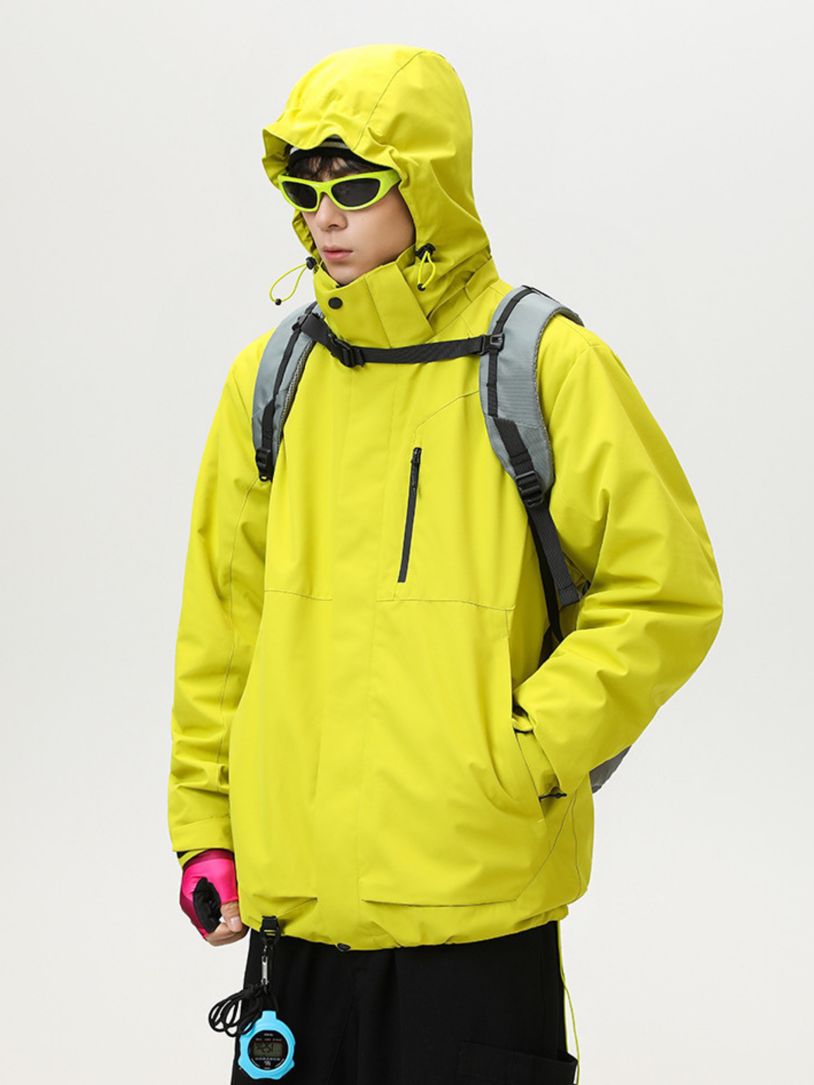 Spirewood - Unisex Water-Repellent 3-in-1 Detachable Hard Shell Jacket