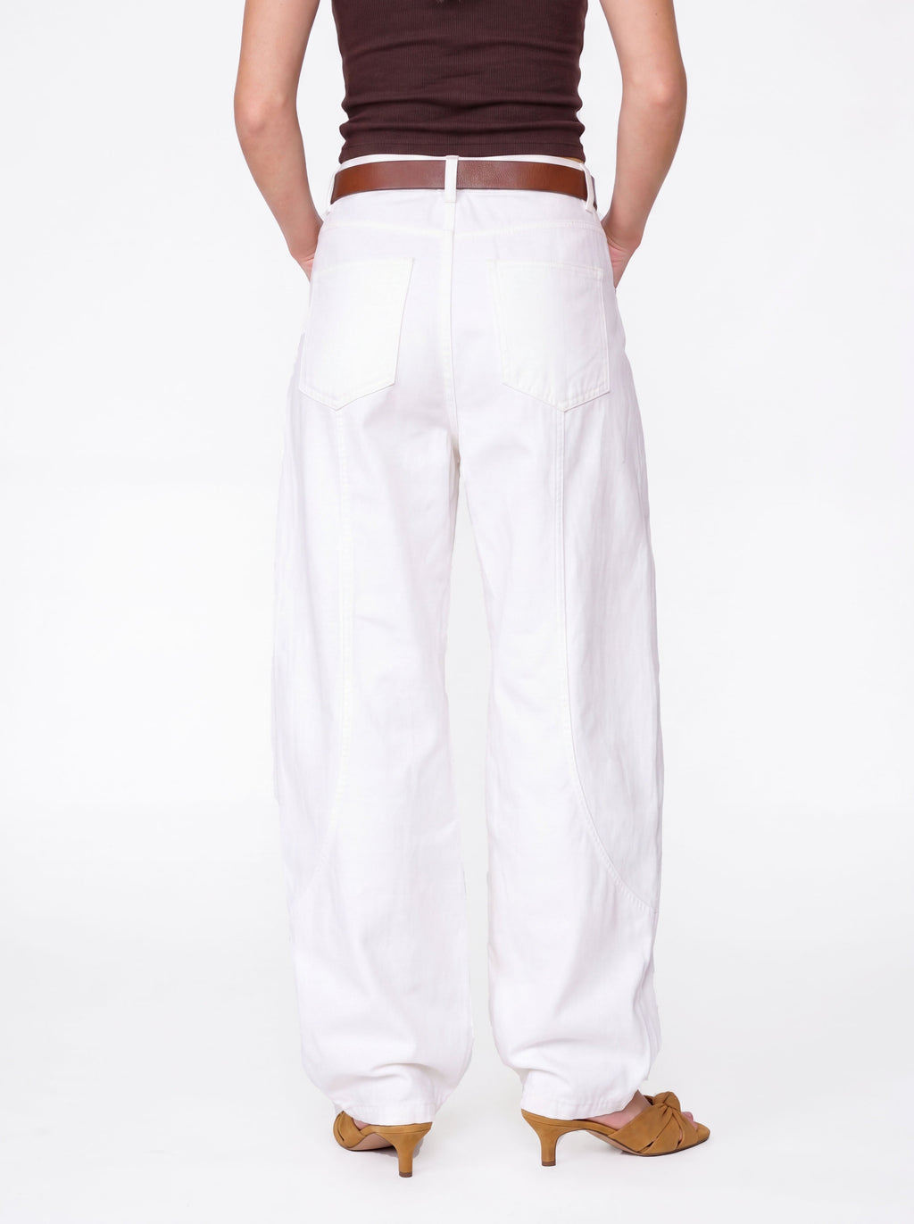 Dewpoint - Button Straight-Leg Wide Cargo Pants