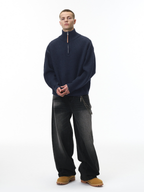 Thistle - Half-Zip High-Neck Knit Sweater