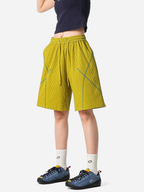 Emberbreeze - Unisex Moisture-Wicking & Quick-Dry Contrast Stitch Knit Shorts