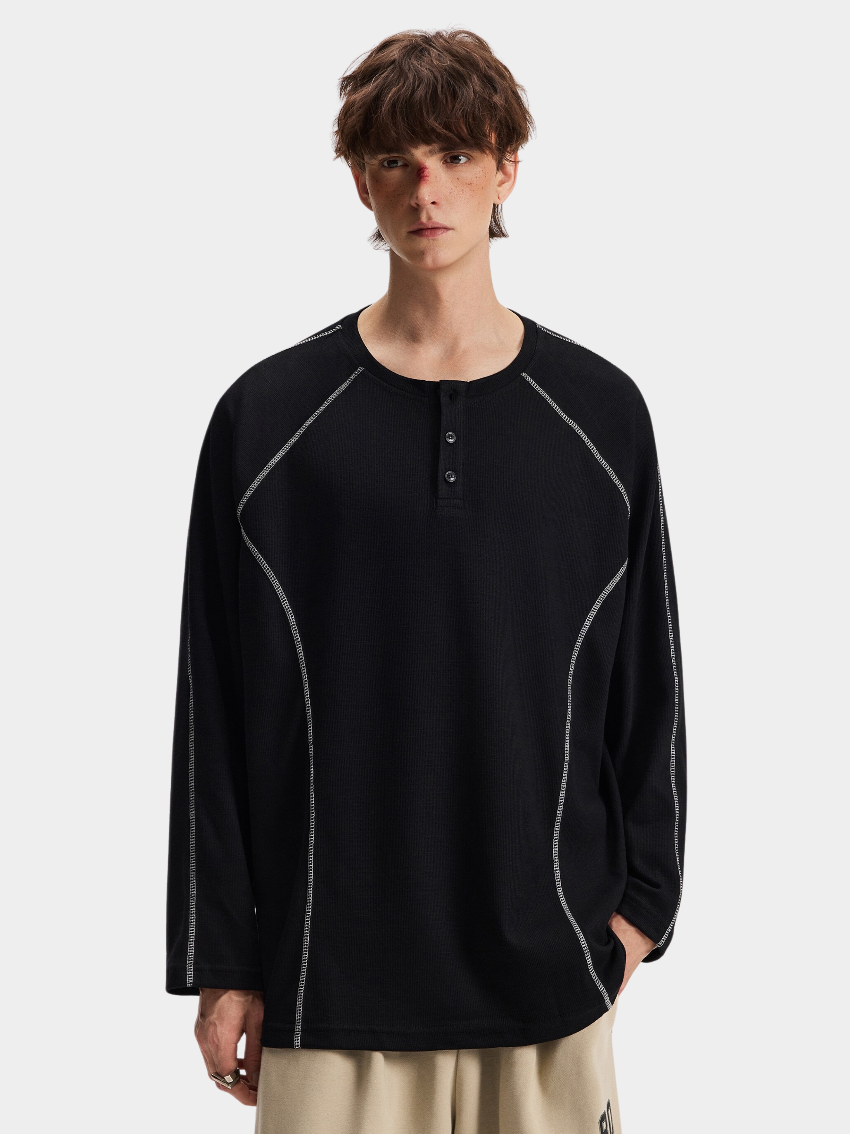 Roam - Men's Cooling & Quick-Dry Contrast Performance Long Sleeve