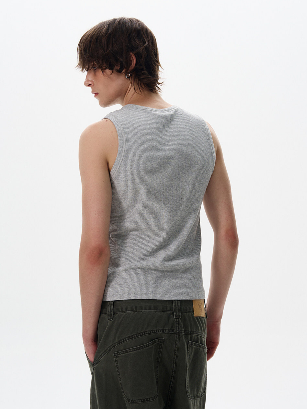 Frostfall - Slim Fit Ribbed Sleeveless Tank Top