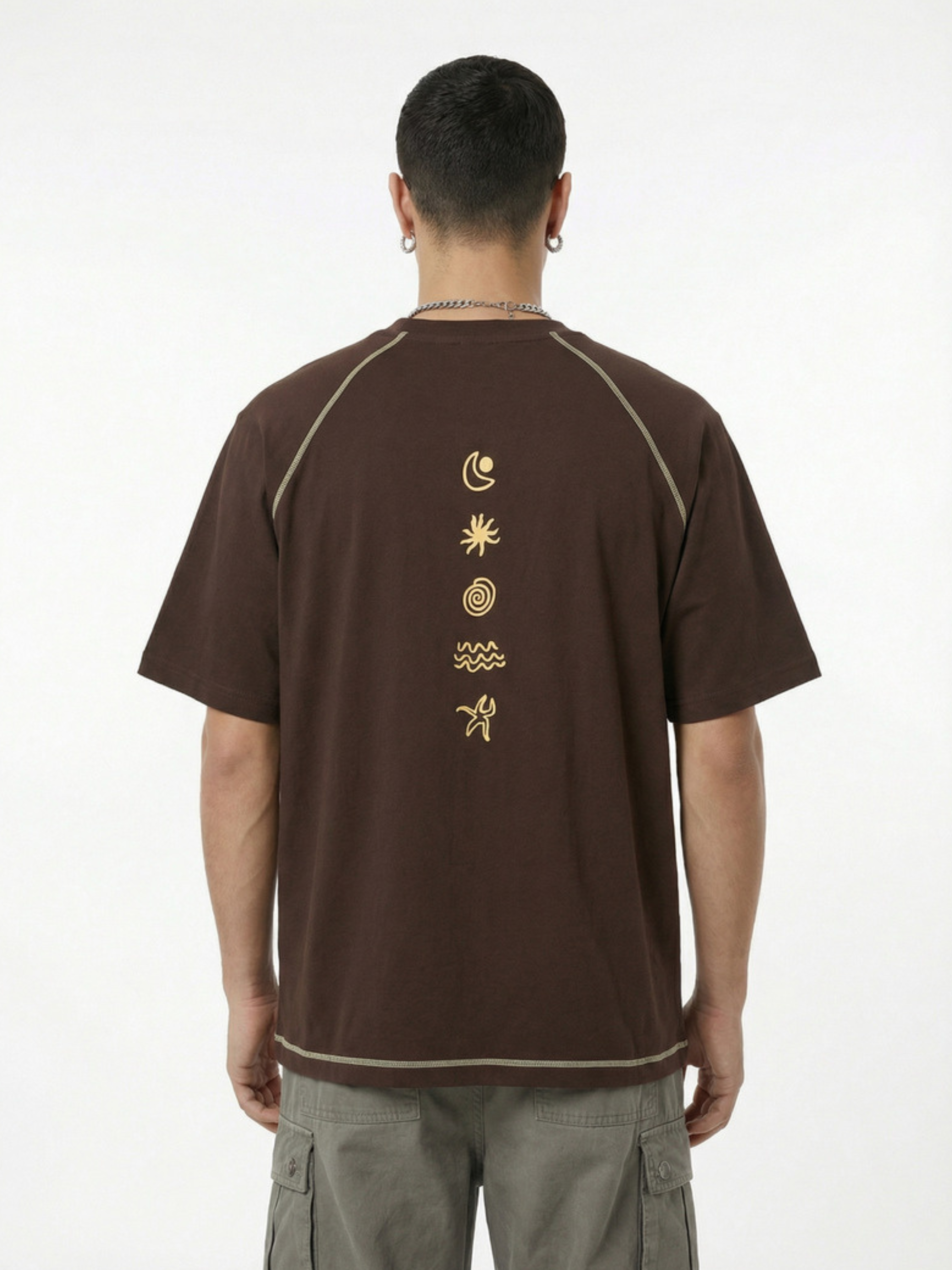 WildDash - Unisex Lightweight & Moisture-Absorbing Contrast Stitch Cotton T-Shirt