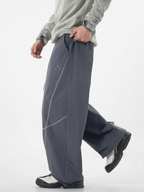 Frostspire - Contrast Cross-Line Adjustable Paratrooper Pants