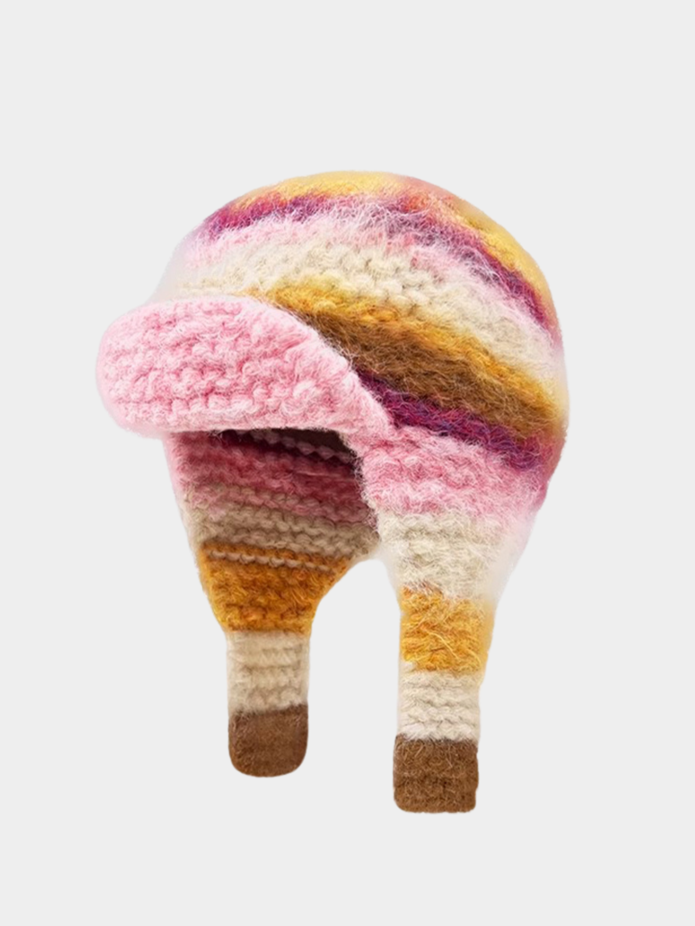 Moonveil - Warm & Insulating Colorblock Knit Aviator Hat