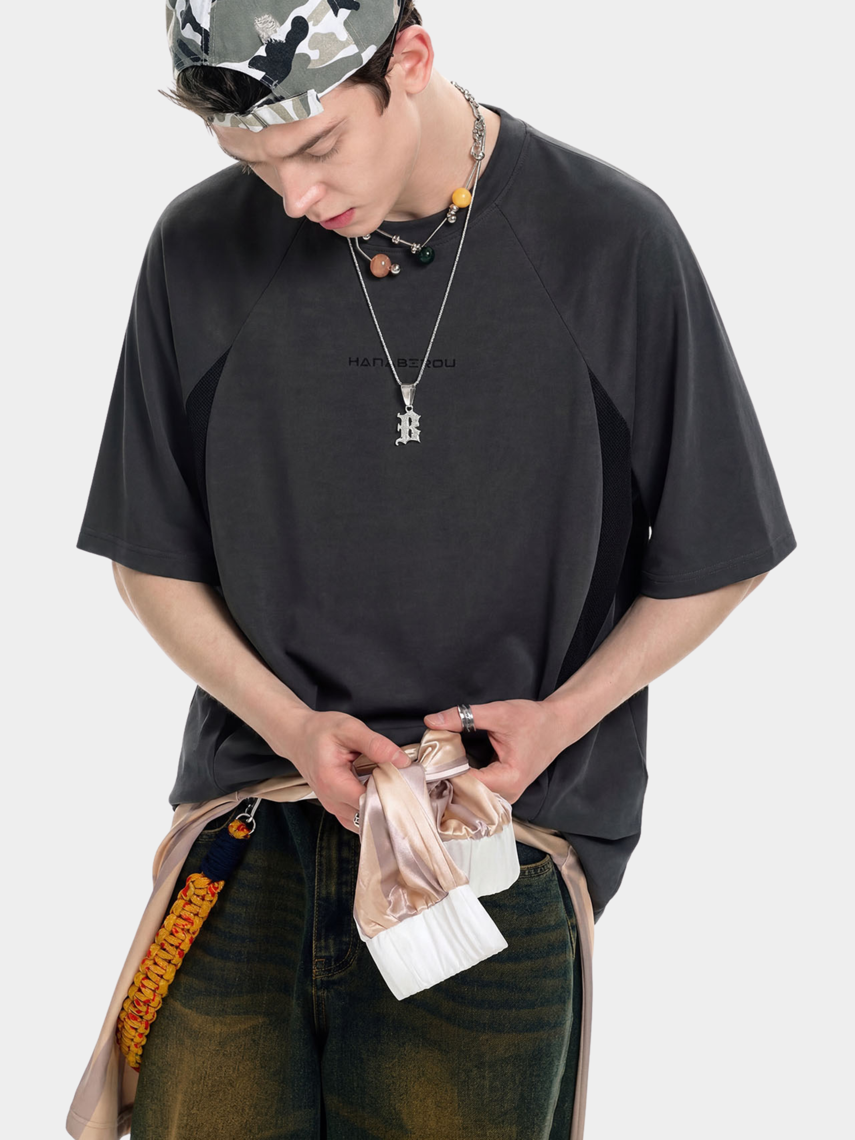 Emberclaw - Men's Cotton Panelled Breathable T-Shirt