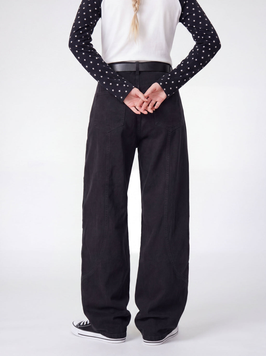 Dewpoint - Button Straight-Leg Wide Cargo Pants