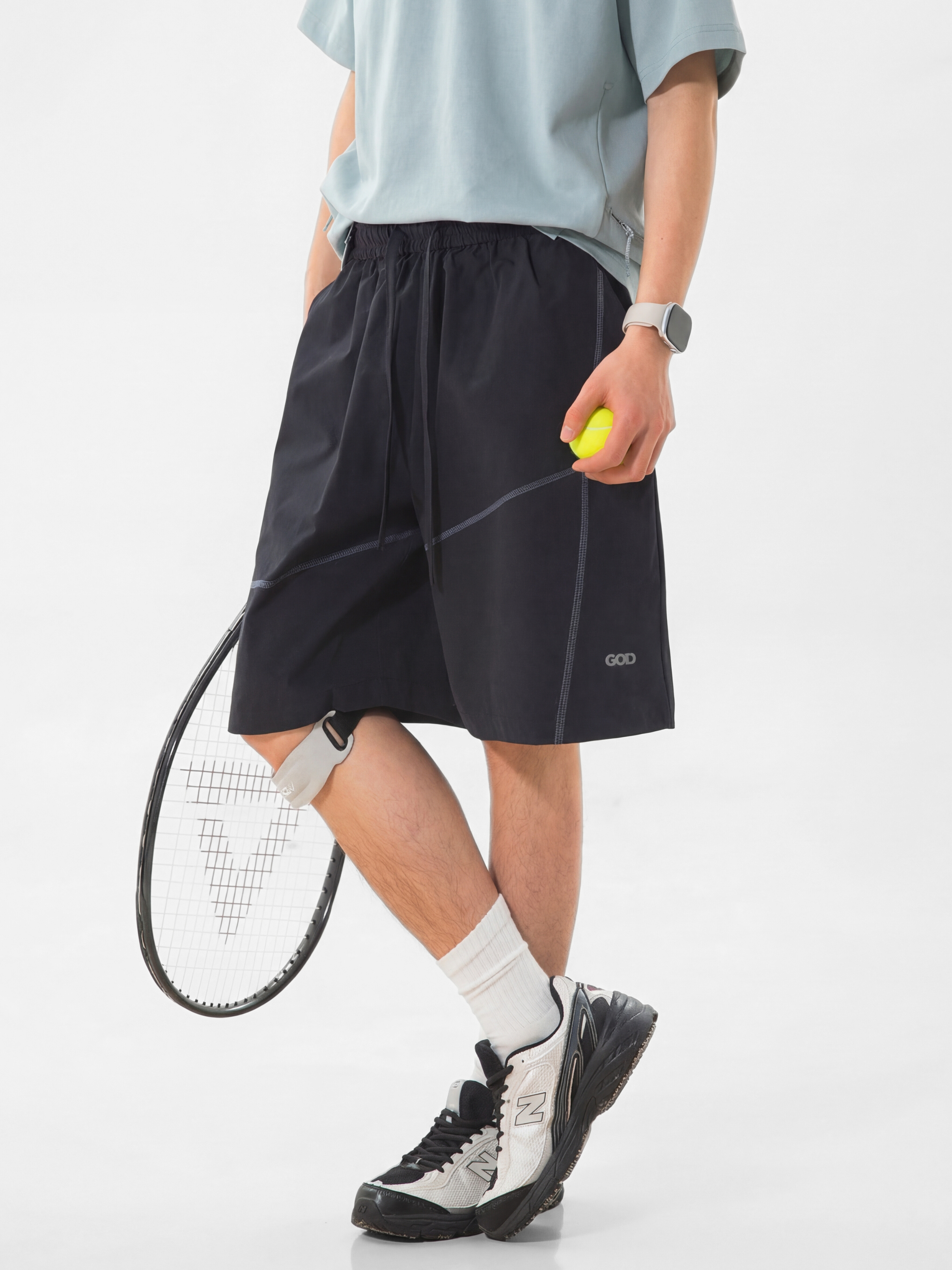 Pinefall - Men's Water-Repellent Reflective Athletic Shorts