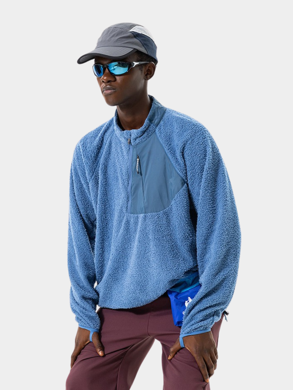 Arcadia - Unisex Half-Zip Fleece Liner Mock Neck Sweatshirt
