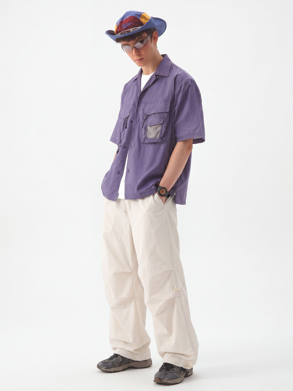 BaseGrill - Men's Quick-Dry Lightweight Parachute Pants