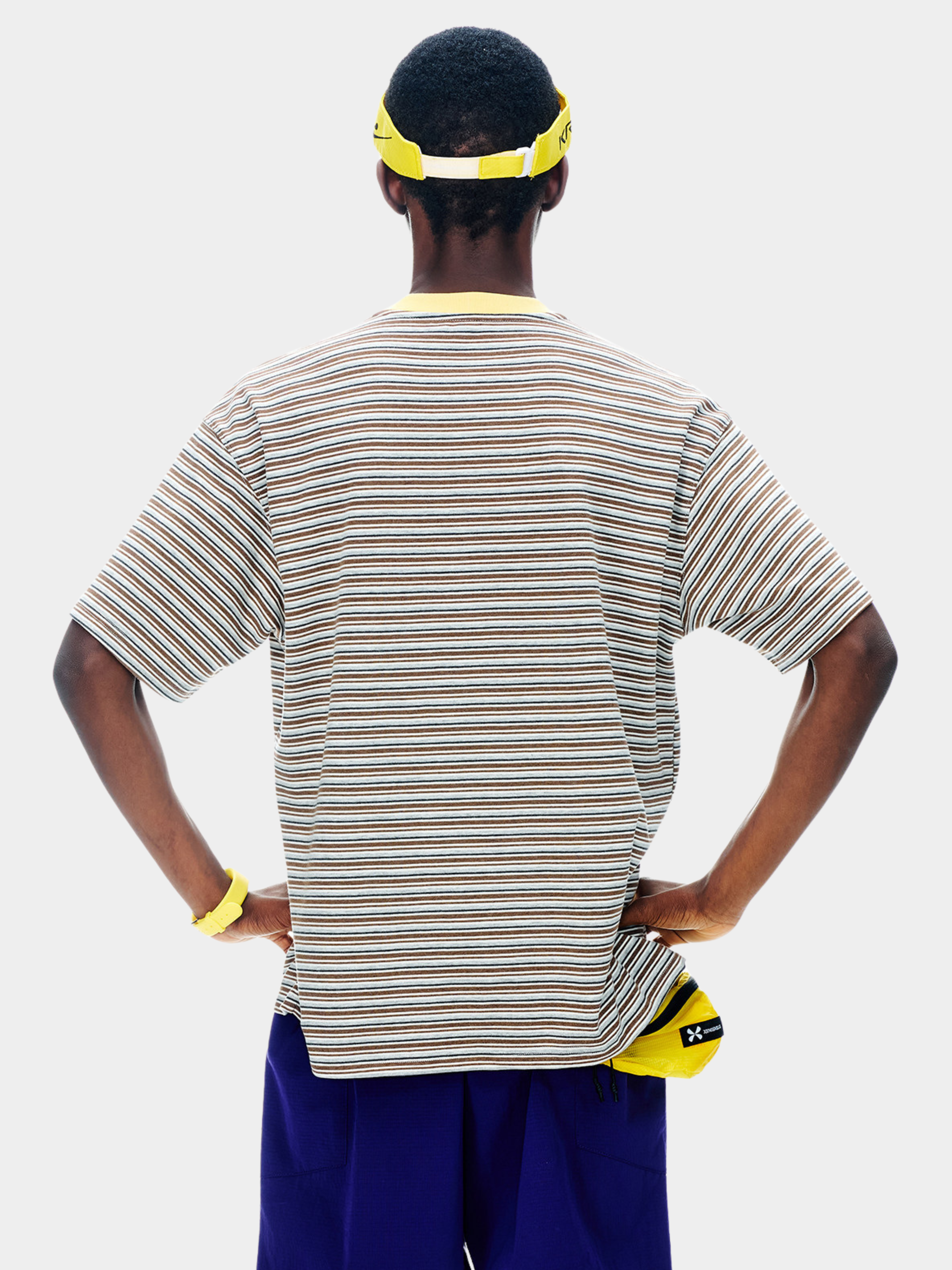 Deertrail - Unisex Heavyweight Contrast Stripe Oversized T-Shirt