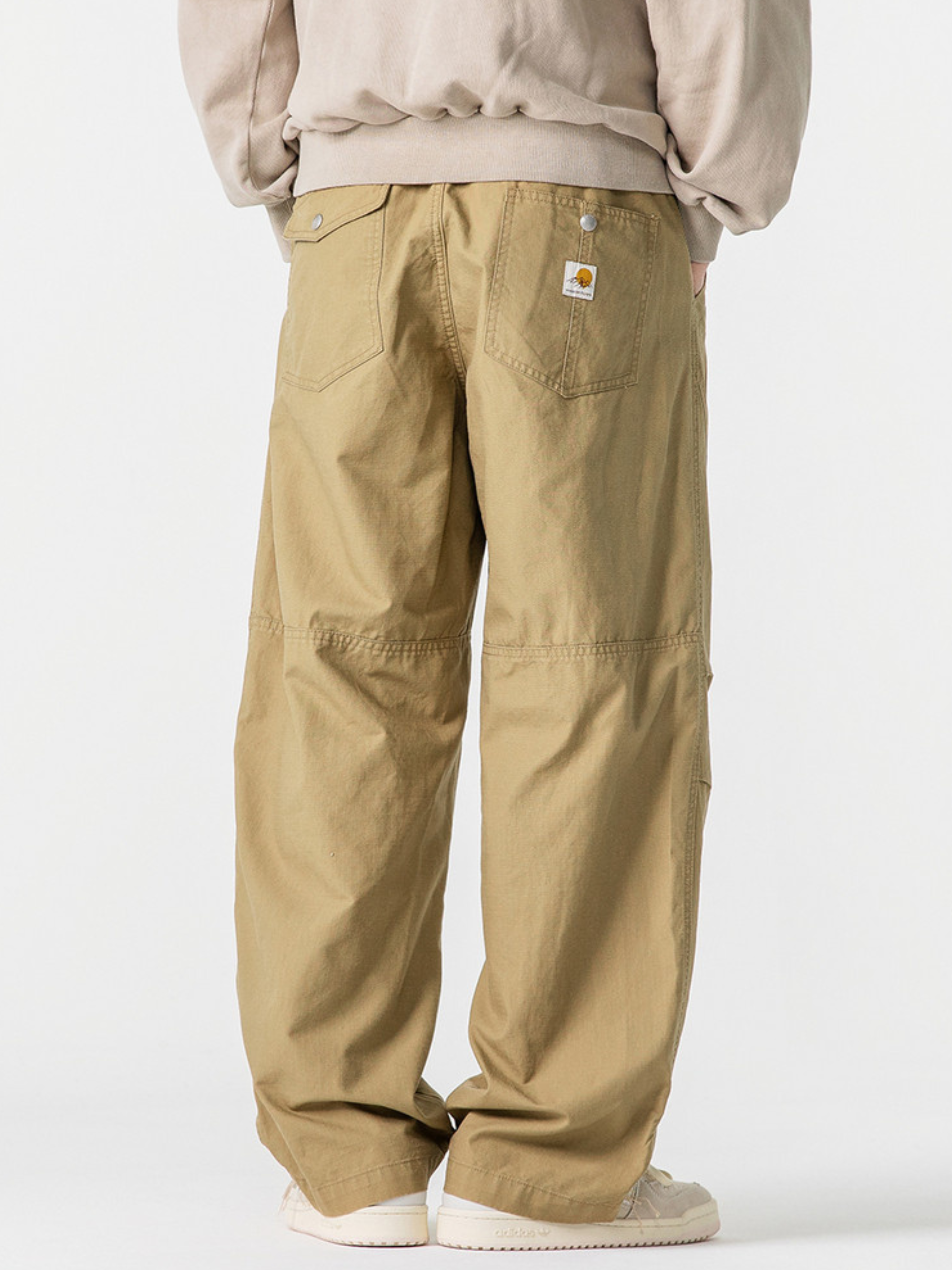 Windlore - Men's Loose-Fit Cotton Utility Cargo Pants