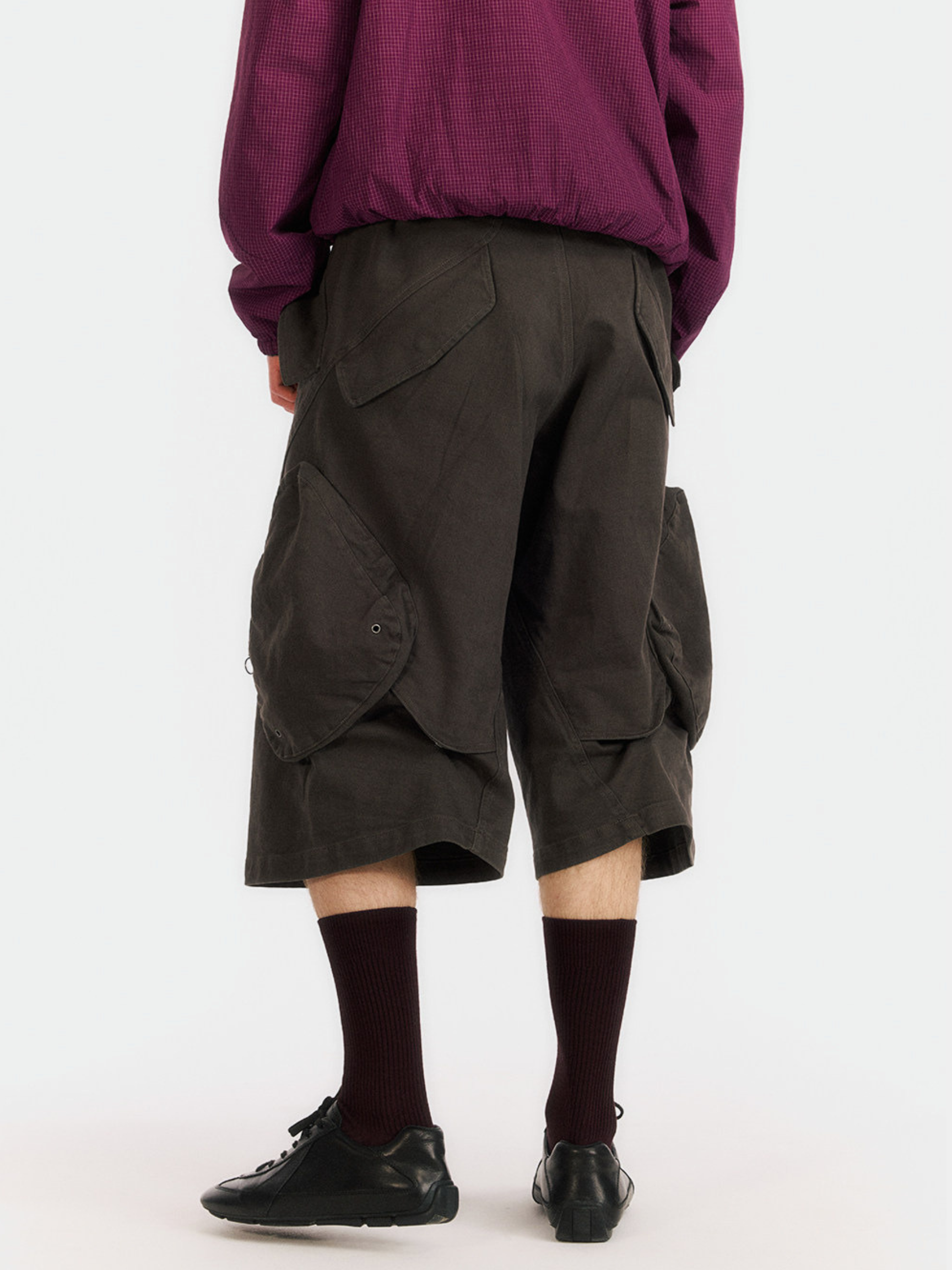 Overcast - Men's Adjustable Multi-Pocket Curved Cropped Pants