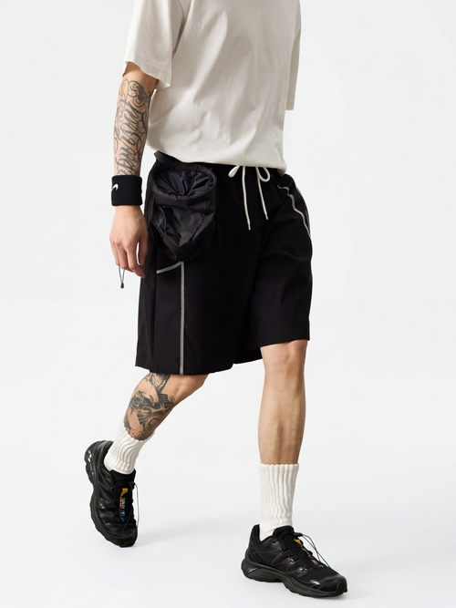 AlpineMist - Men's Colorblock Lightweight Quick-Dry Athletic Shorts