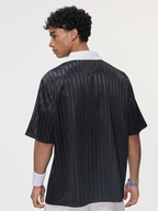 DashFit - Unisex Lightweight Striped V-Neck T-Shirt