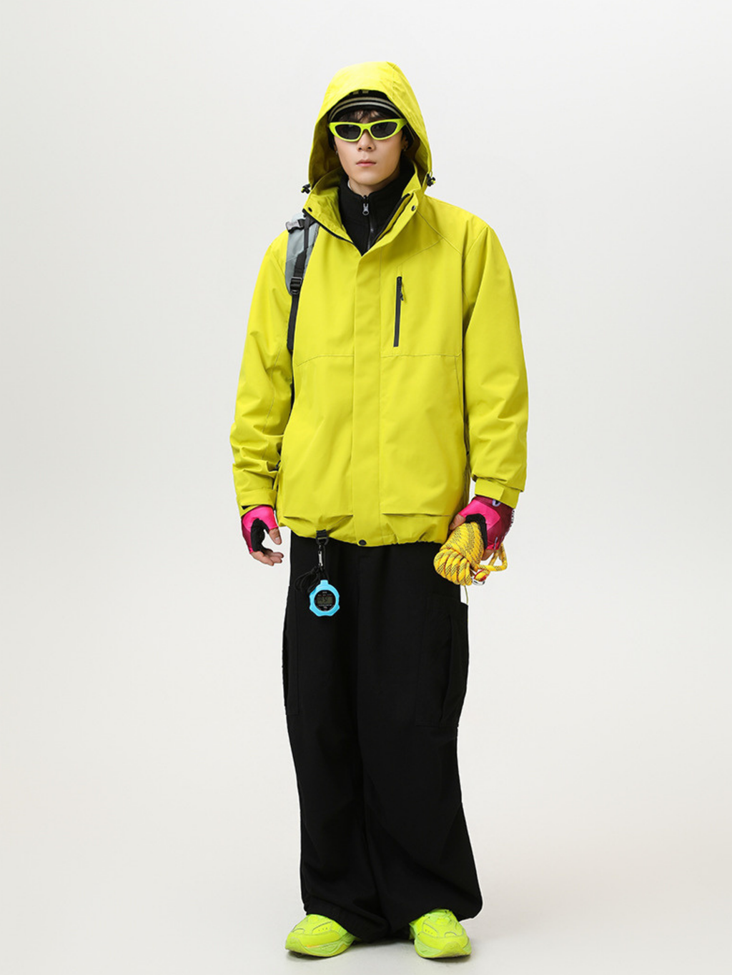 Spirewood - Unisex Water-Repellent 3-in-1 Detachable Hard Shell Jacket