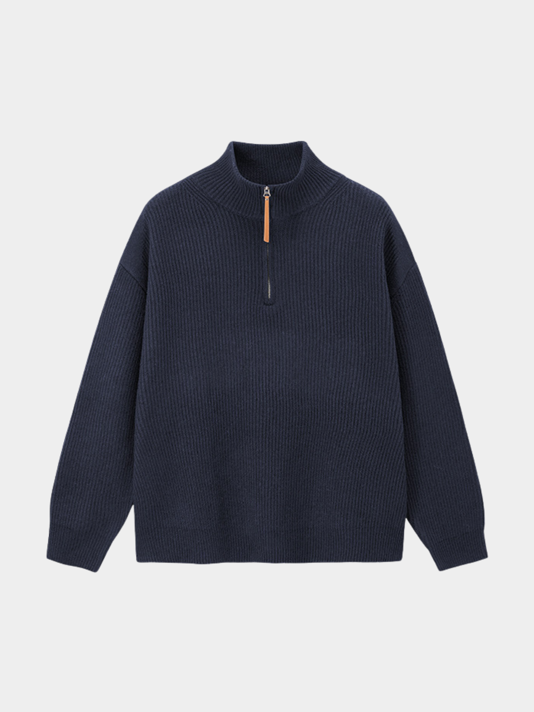 Thistle - Half-Zip High-Neck Knit Sweater