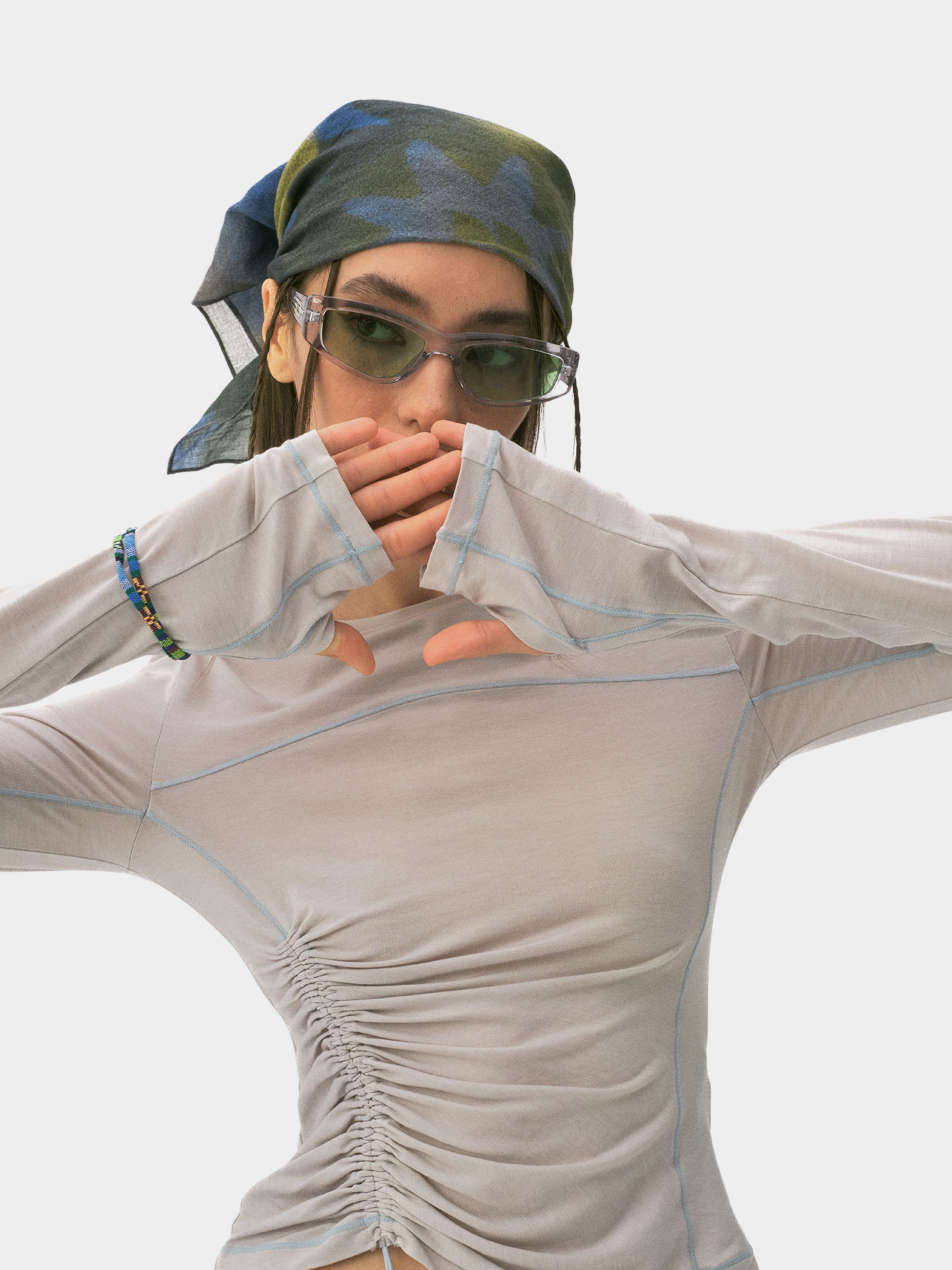 Ravencrest - Ramie-Cotton Abrasion-Resistant Patterned Headscarf