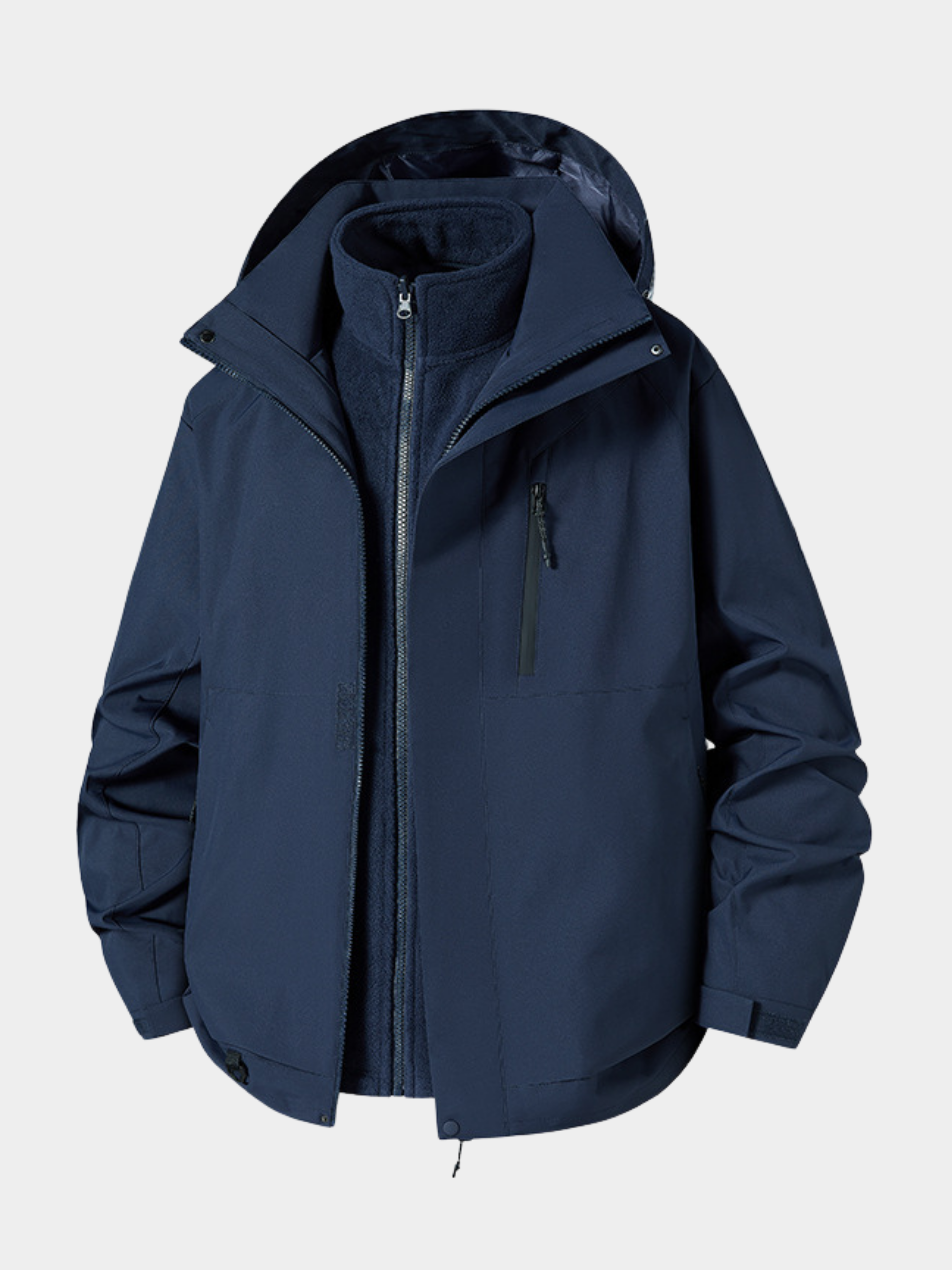 Spirewood - Unisex Water-Repellent 3-in-1 Detachable Hard Shell Jacket