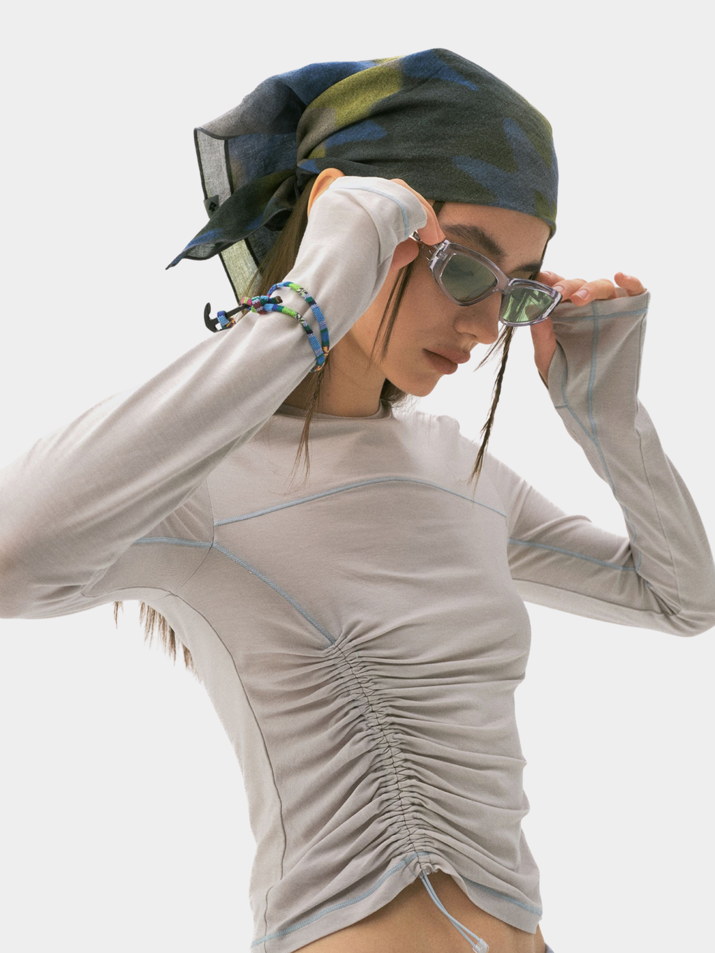 Ravencrest - Ramie-Cotton Abrasion-Resistant Patterned Headscarf