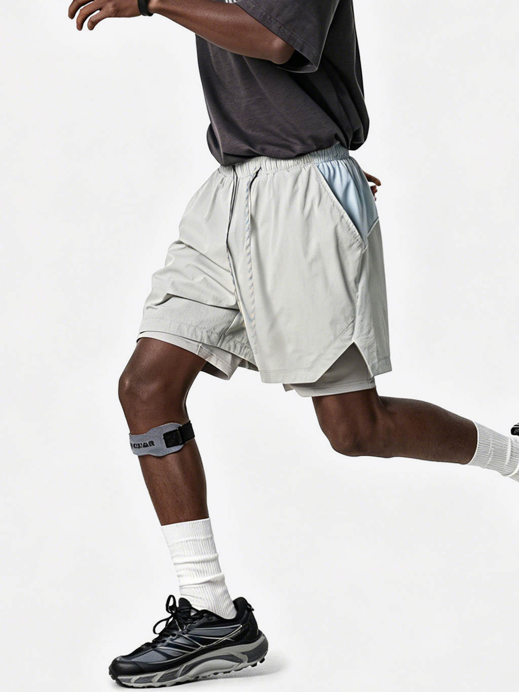 Trekker - Men's Lightweight Color-Block 2-in-1 Athletic Shorts
