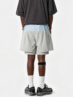 Trekker - Men's Lightweight Color-Block 2-in-1 Athletic Shorts