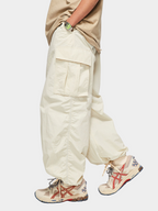 FireChair - Plaid Loose-Fit Utility Wide-Leg Pants