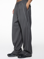 Thunderclaw - Unisex Reflective Stripe Straight-Leg Jogger Pants