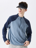 Caverise - Men's UPF50+ Half-Zip Quick-Dry Performance Long Sleeve