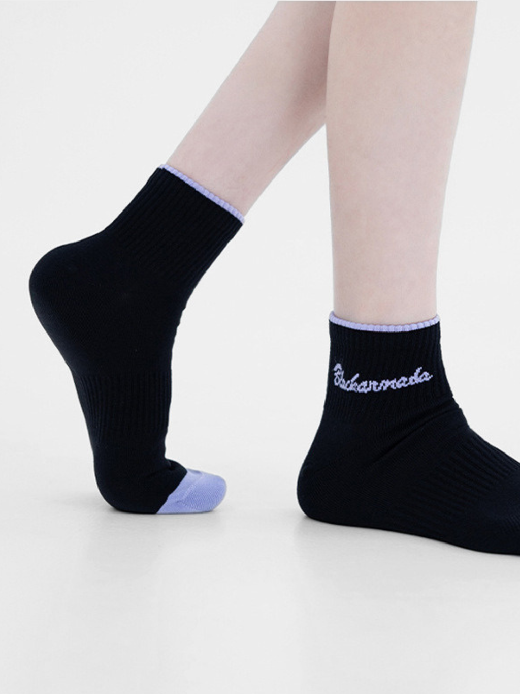 Flutter - Breathable Embroidered Cotton Ankle Socks