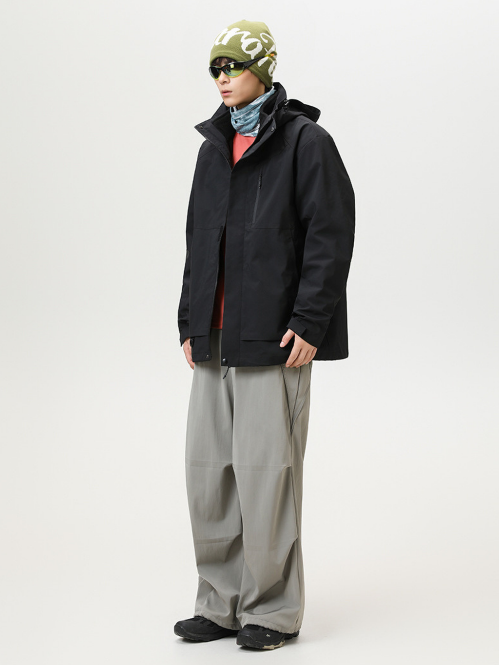 Spirewood - Unisex Water-Repellent 3-in-1 Detachable Hard Shell Jacket