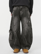 Ashloop - Men's Structured & Wrinkle-Resistant Denim Pants