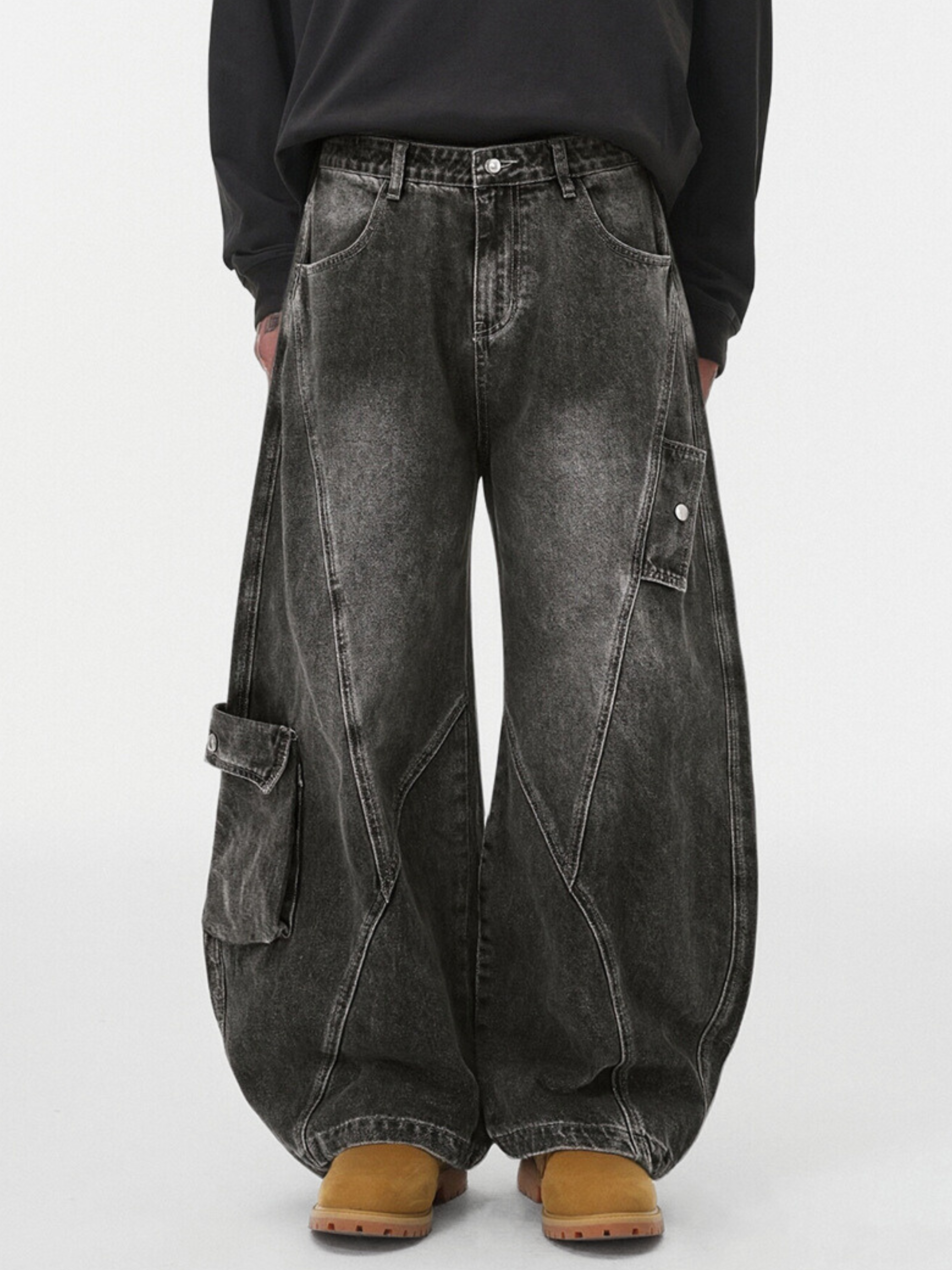 Ashloop - Men's Structured & Wrinkle-Resistant Denim Pants
