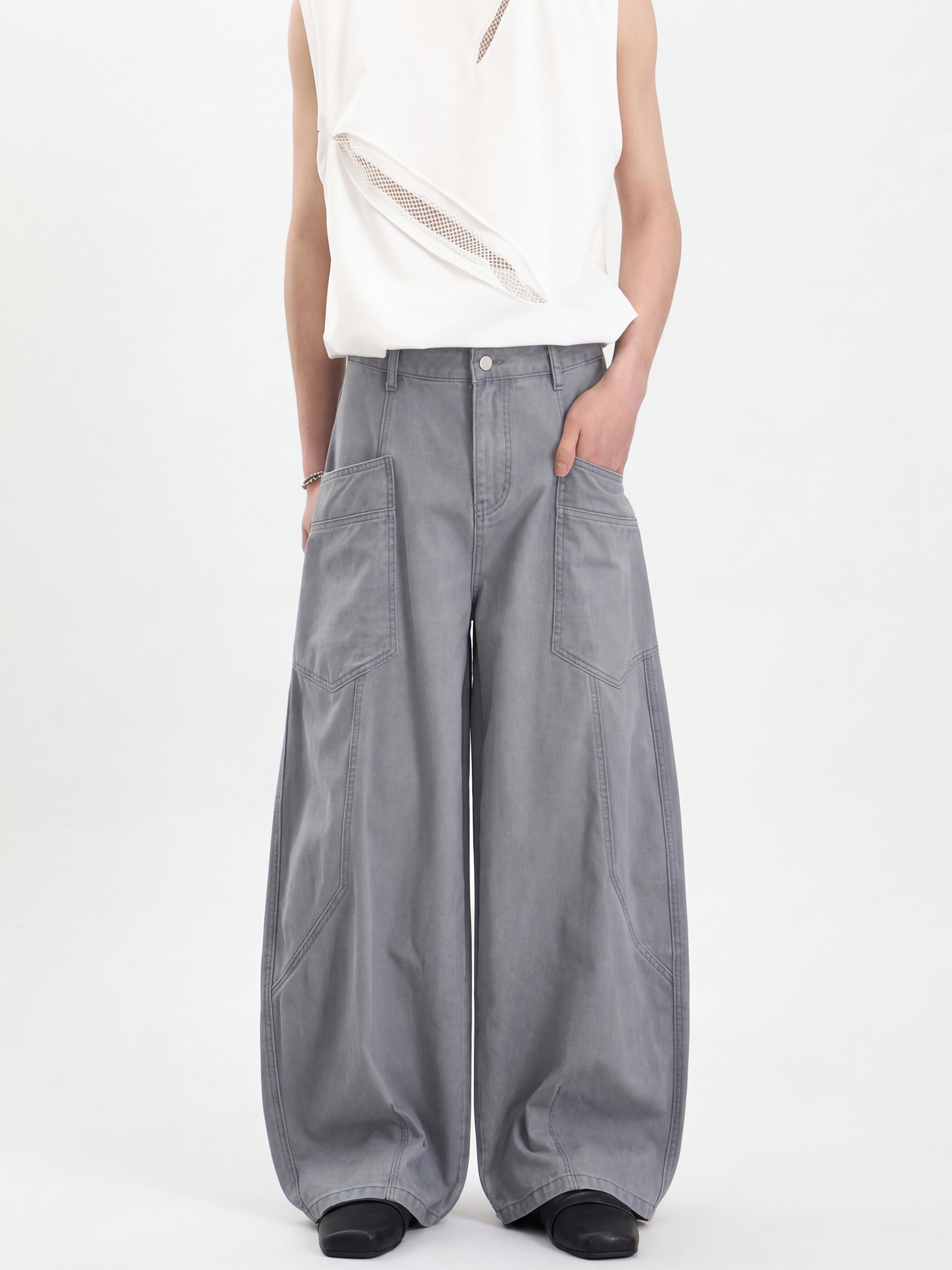 Ironcrest - Men's Washed Cotton Large Pockets Pants