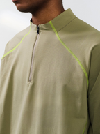 HeatCoat - Men's Windproof High-Neck Half-Zip Base Layer