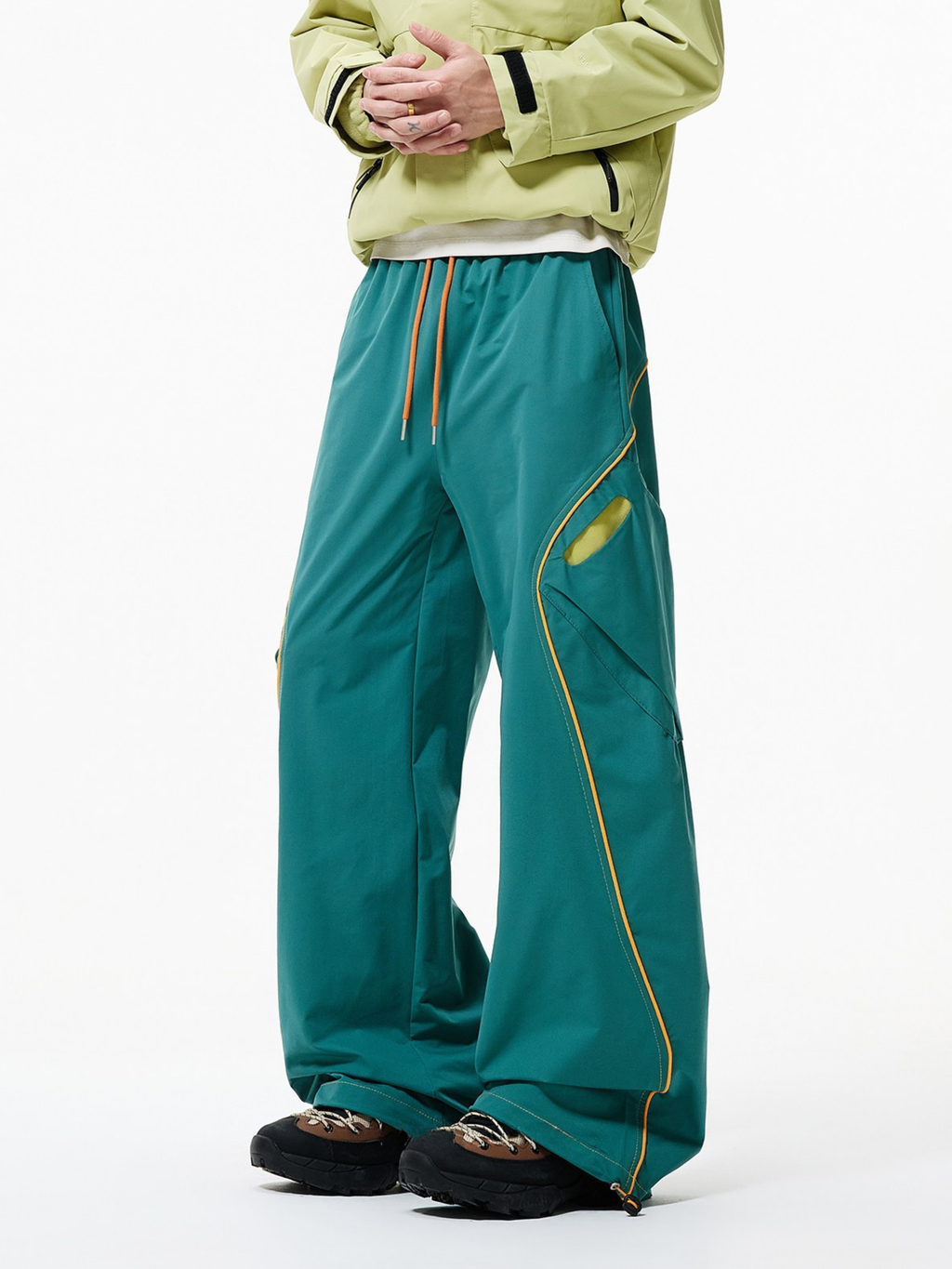 Firesurge - Unisex Contrast-Panel Water-Repellent Paratrooper Pants